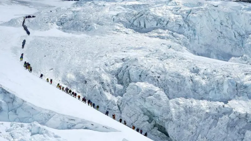 Record 274 climbers scale Everest via Nepal in one day